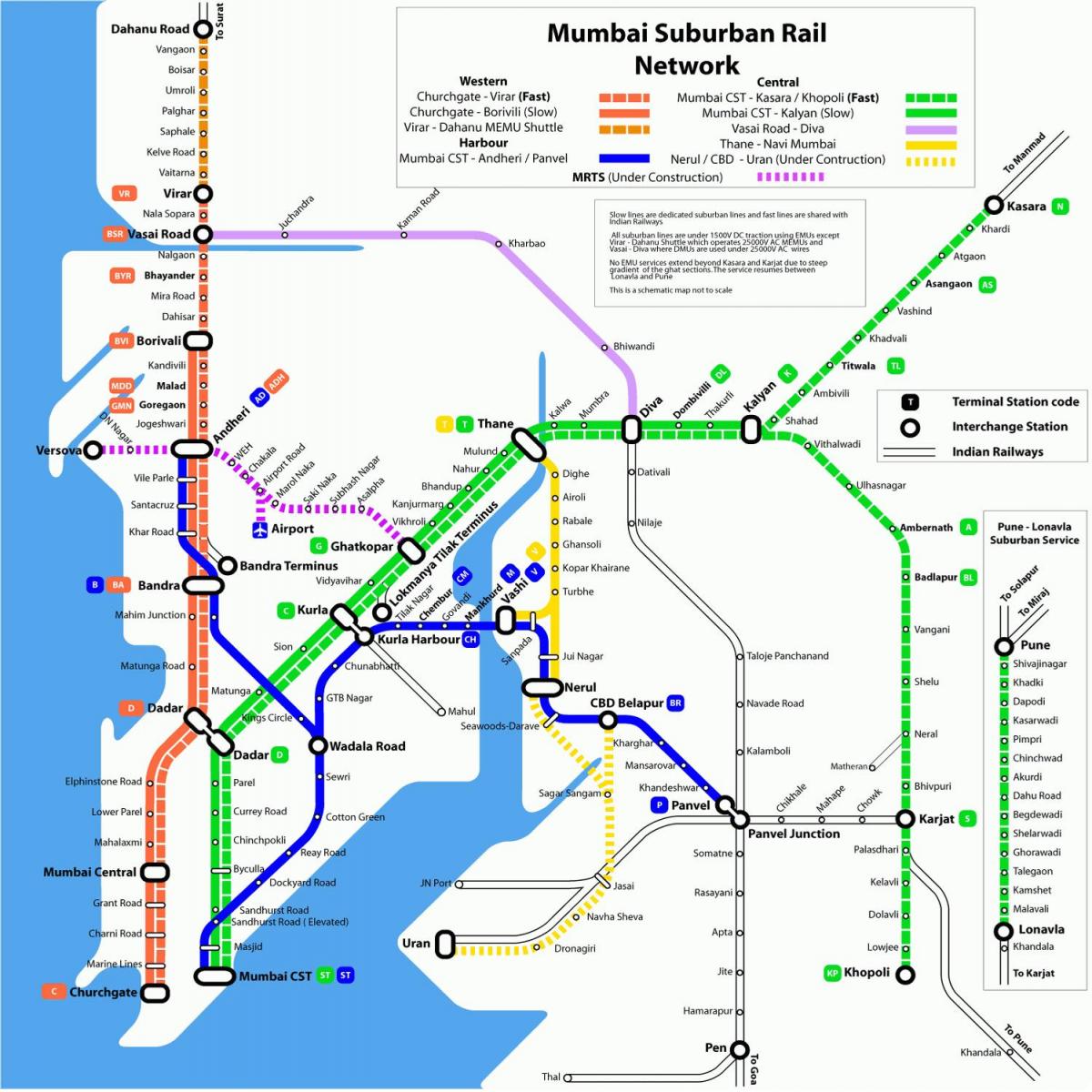 Mumbai metro train ramani