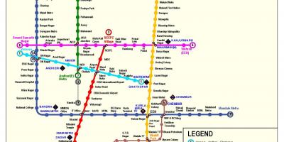 Mumbai metro ramani ya njia