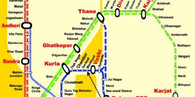 Mumbai ya kati line vituo ramani